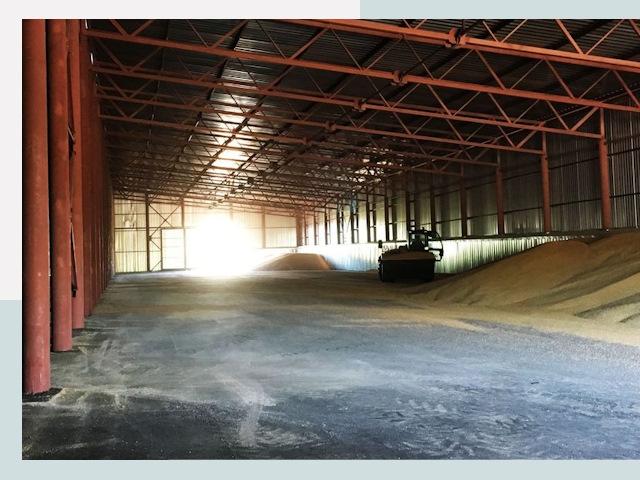 Строительство зернохранилищ в Шумерле