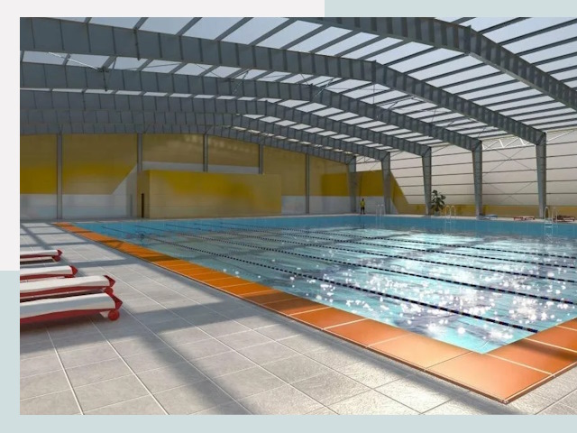 Строительство крытых бассейнов в Шумерле