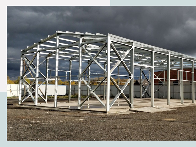 Двускатные ангары в Шумерля от 652 руб. за квадрат