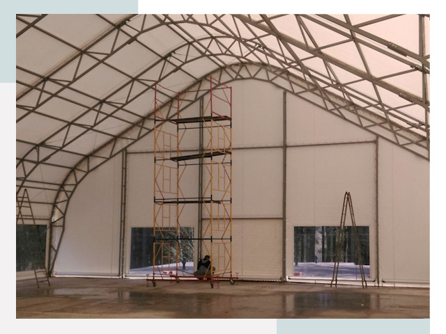 Шатровые ангары в Шумерле