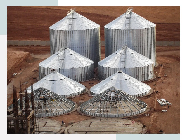 Строительство зерновых силосов в Шумерле