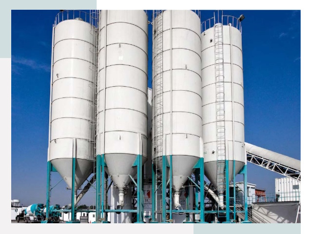 Строительство цементных силосов в Шумерле
