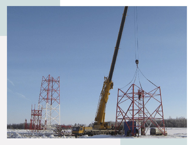 Монтаж вышек связи в Шумерле