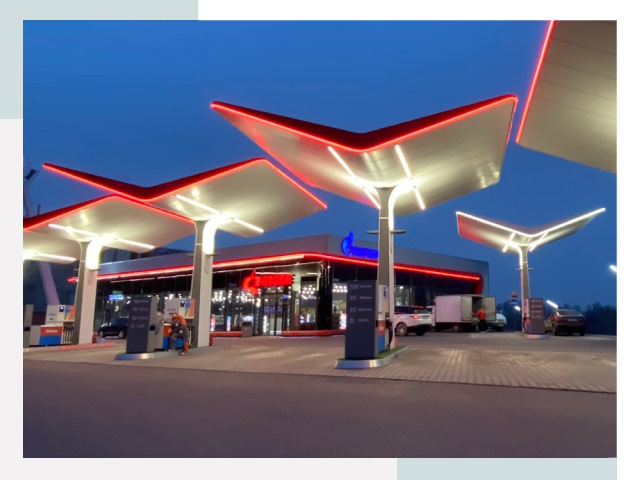 Навесы для АЗС в Шумерле