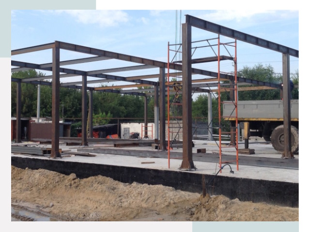 Фундамент для ангаров в Шумерле