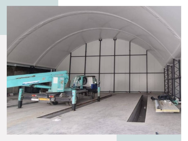 Внутреннее оснащение ангаров в Шумерле