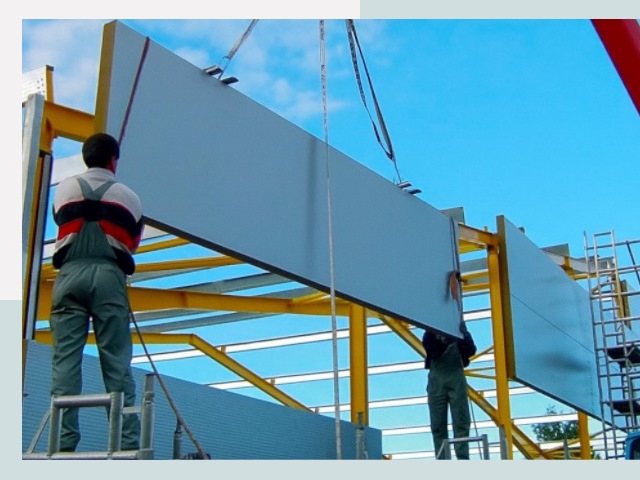 Монтаж сэндвич-панелей в Шумерле от 652 руб.