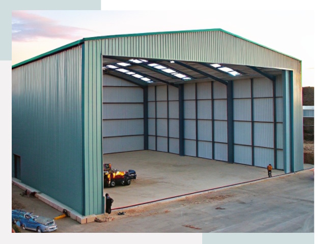 Строительство ангаров в Шумерле